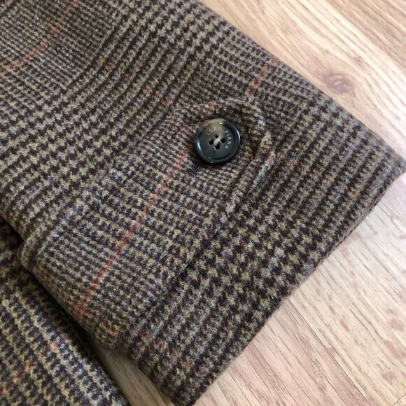 NWT $8.5K LORO PIANA Galles Cashmere Double Brown Plaid Jacket - Picture 6 of 13